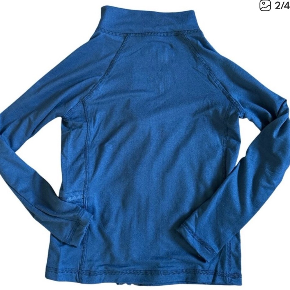 Beach Bros Boy’s Steel Blue Long Sleeve zip up sun protection, fast drying - Picture 2 of 5